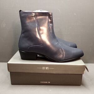 Stacy Adams Santos Size Zip Dress Boots Mens Size 14M Navy Blue New Wuth Box